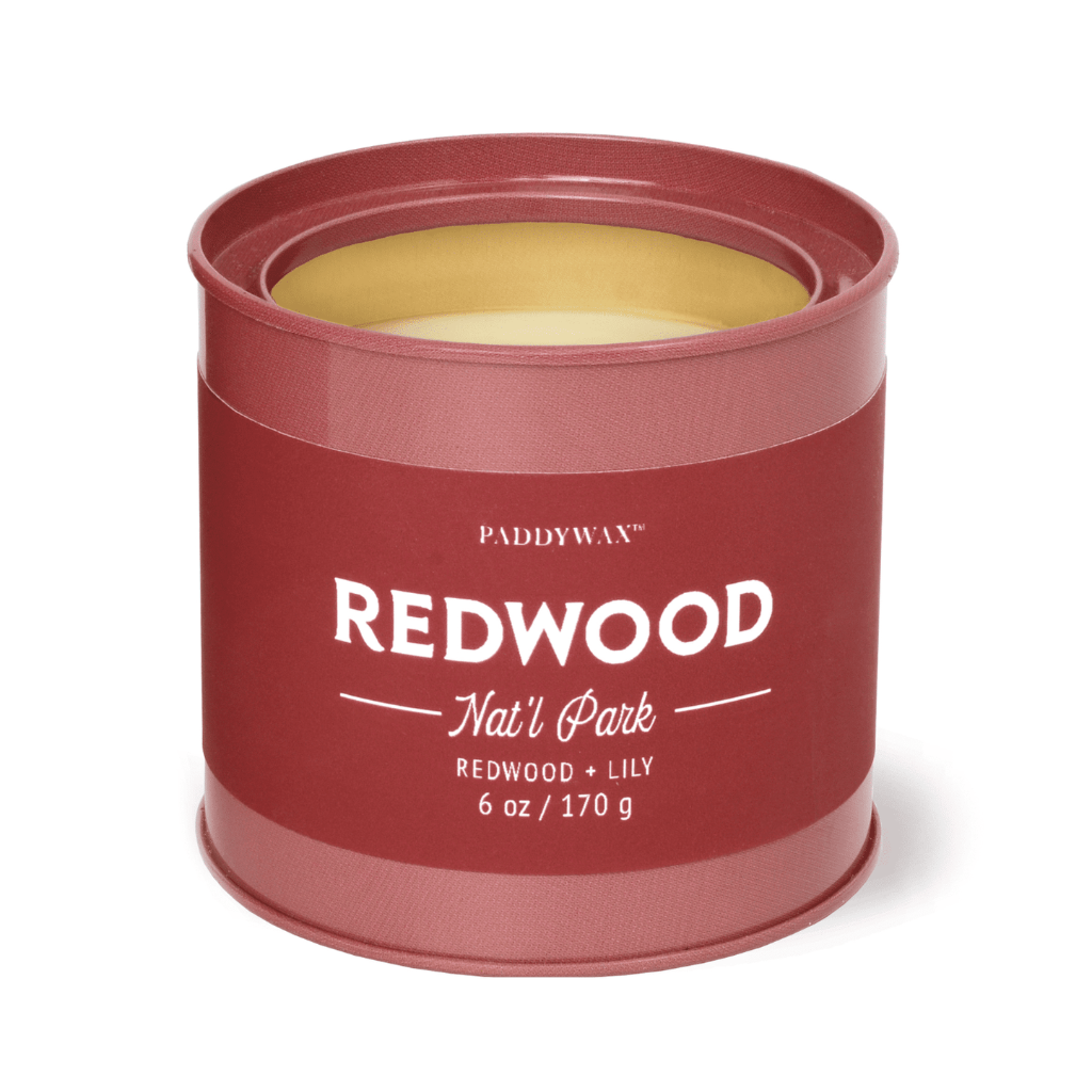 Redwood-Redwood & Lily National Parks Candle Tins 6 oz. Paddywax Home - Candles - Specialty