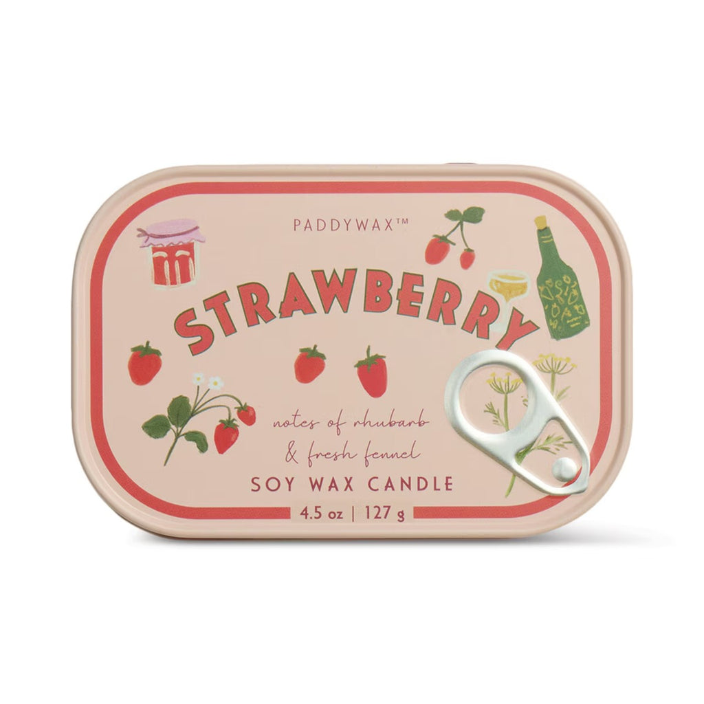 Strawberry Bistro Tin Candle - 4.5oz Paddywax Home - Candles