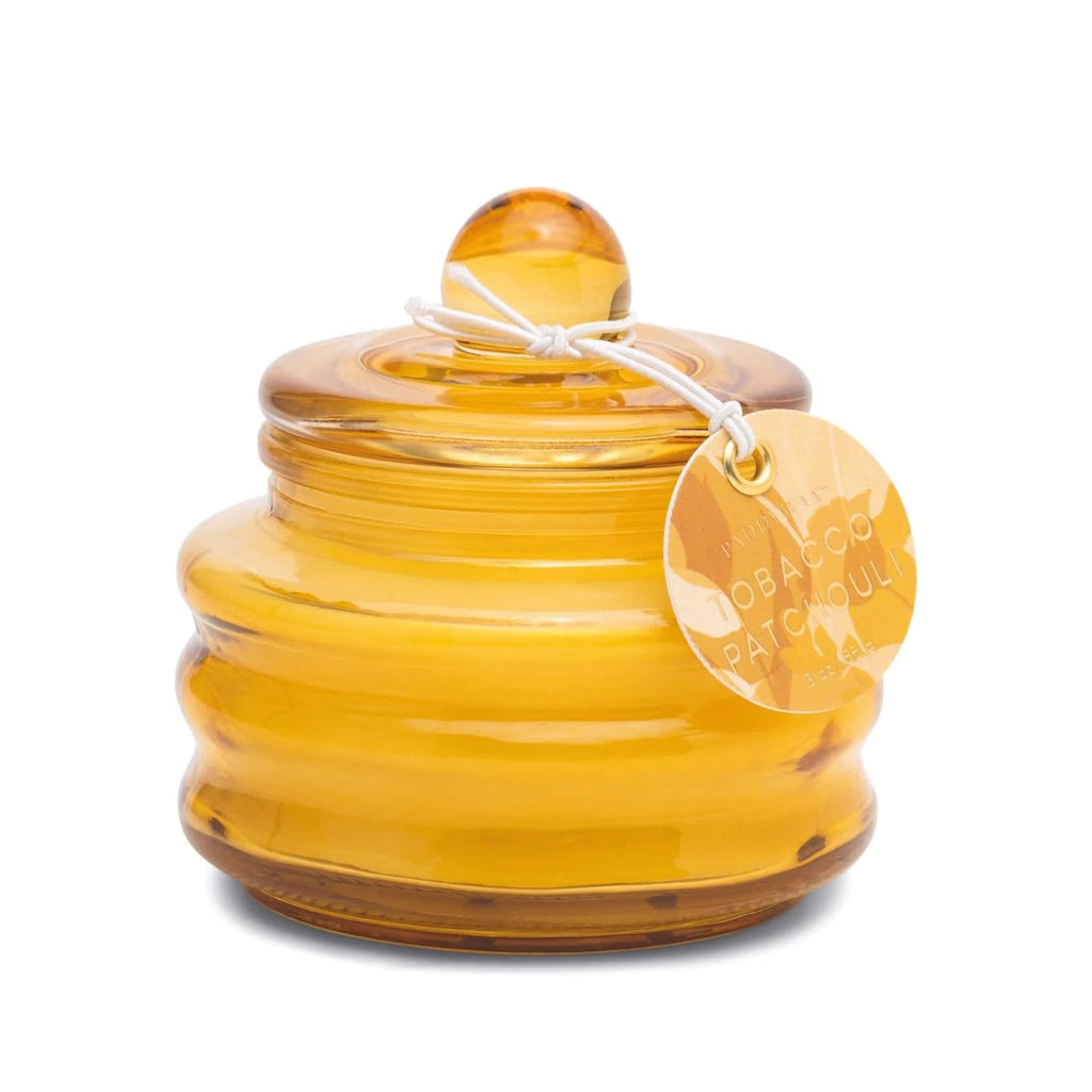 T*bacco & Patchouli Beam Transparent Glass with Lid Candles - 3 oz. Paddywax Home - Candles