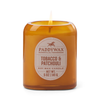 Tobacco & Patchouli Vista Glass Candle - 5oz Paddywax Home - Candles