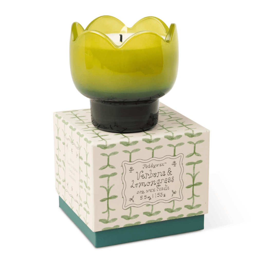 Verbana & Lemongrass Tulip Glass Candle - 5.5oz Paddywax Home - Candles