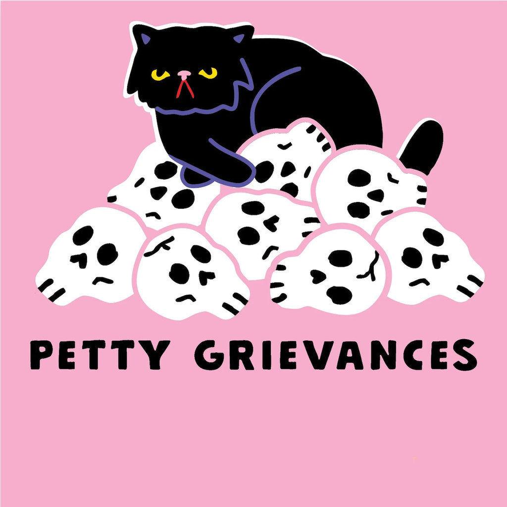 Petty Grievances Cat and Skulls Notepad Party Of One Books - Blank Notebooks & Journals - Notepads