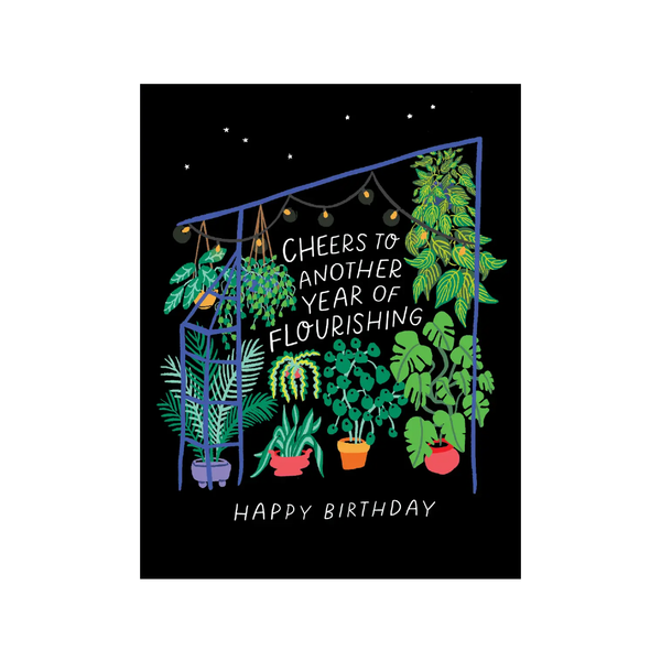Greenhouse Birthday Card Party of One Cards - Birthday
