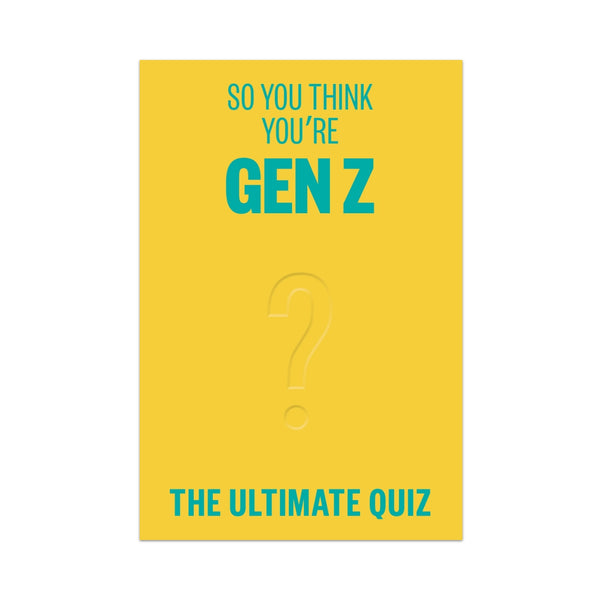 So You Think You're Gen Z - The Ultimate Quiz Book Penguin Random House Toys & Games - Puzzles & Games - Games