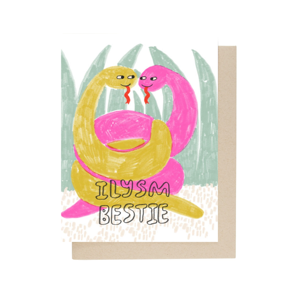 ILYSM Bestie Blank Card People Ive Loved Cards - Any Occasion