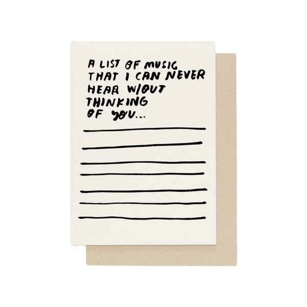 Songs Love Card People Ive Loved Cards - Love