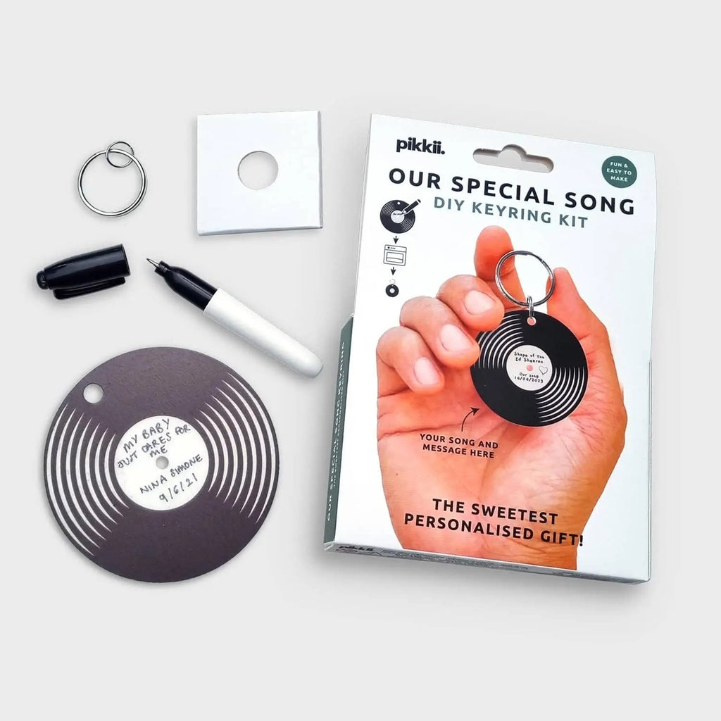 Our Special Song Mini Vinyl Record Keychain Shrink Kit Pikkii Apparel & Accessories - Keychains
