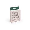 Funny Things Kids Say Daily Memo Card Keepsake Journal Set Pikkii Books - Blank Notebooks & Journals