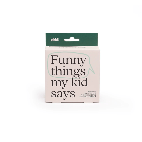 Funny Things Kids Say Daily Memo Card Keepsake Journal Set Pikkii Books - Blank Notebooks & Journals