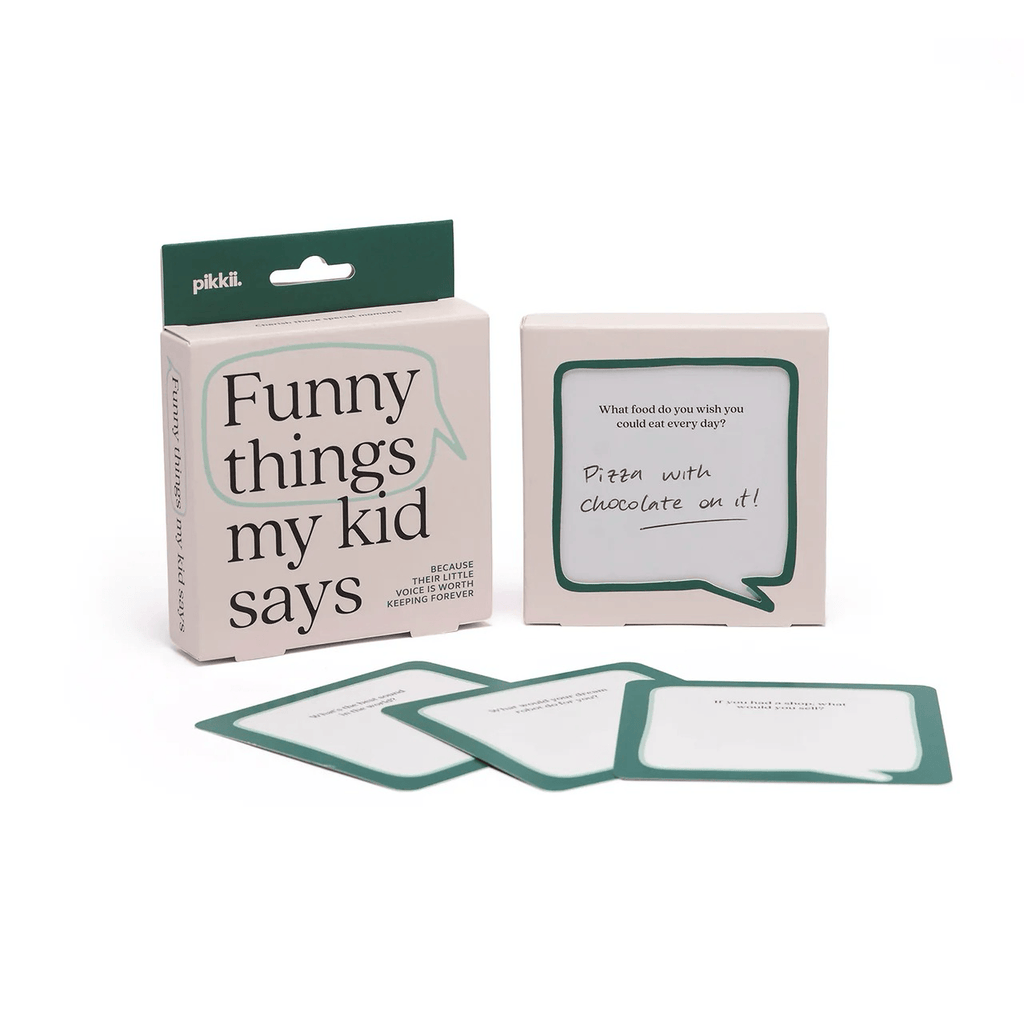 Funny Things Kids Say Daily Memo Card Keepsake Journal Set Pikkii Books - Blank Notebooks & Journals