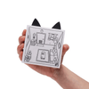 What's The Cat Up To Note Noteblock - Die-Cut Cat Desk Memo Pad Pikkii Books - Blank Notebooks & Journals - Notepads