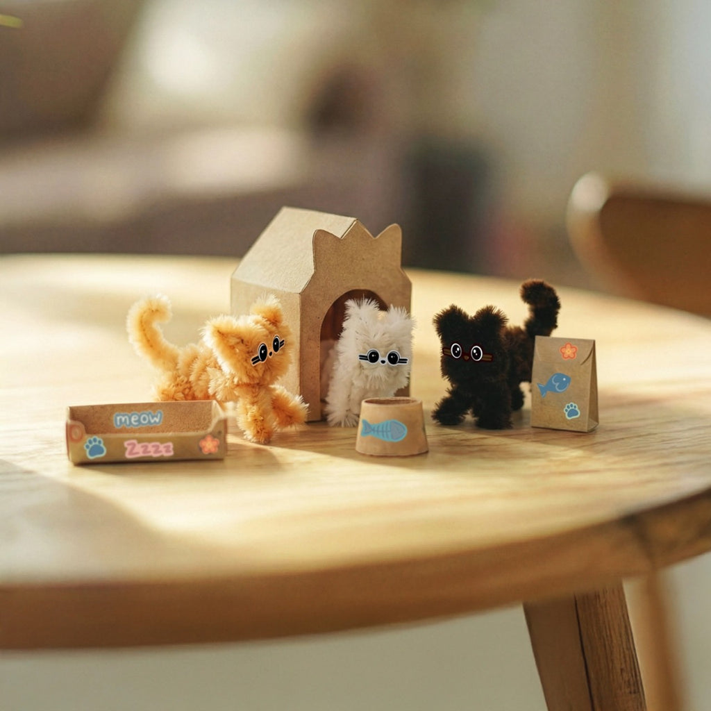 Mini Furry Friends Origami Kit Pikkii Toys & Games - Crafts & Hobbies