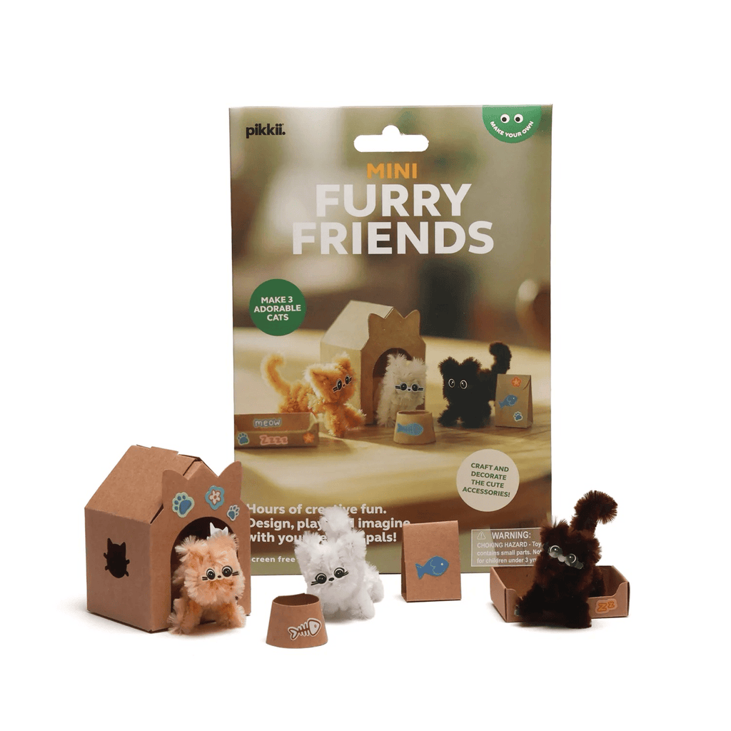 Mini Furry Friends Origami Kit Pikkii Toys & Games - Crafts & Hobbies