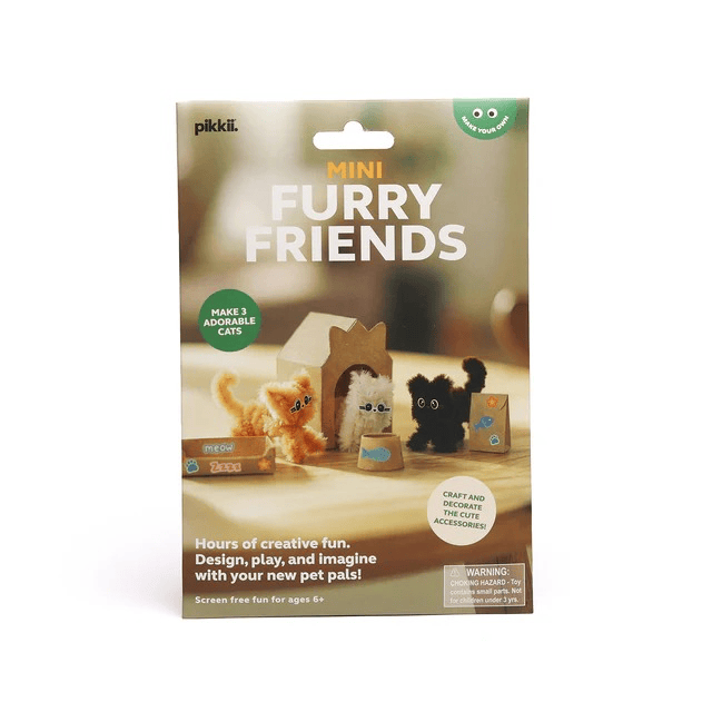 Mini Furry Friends Origami Kit Pikkii Toys & Games - Crafts & Hobbies