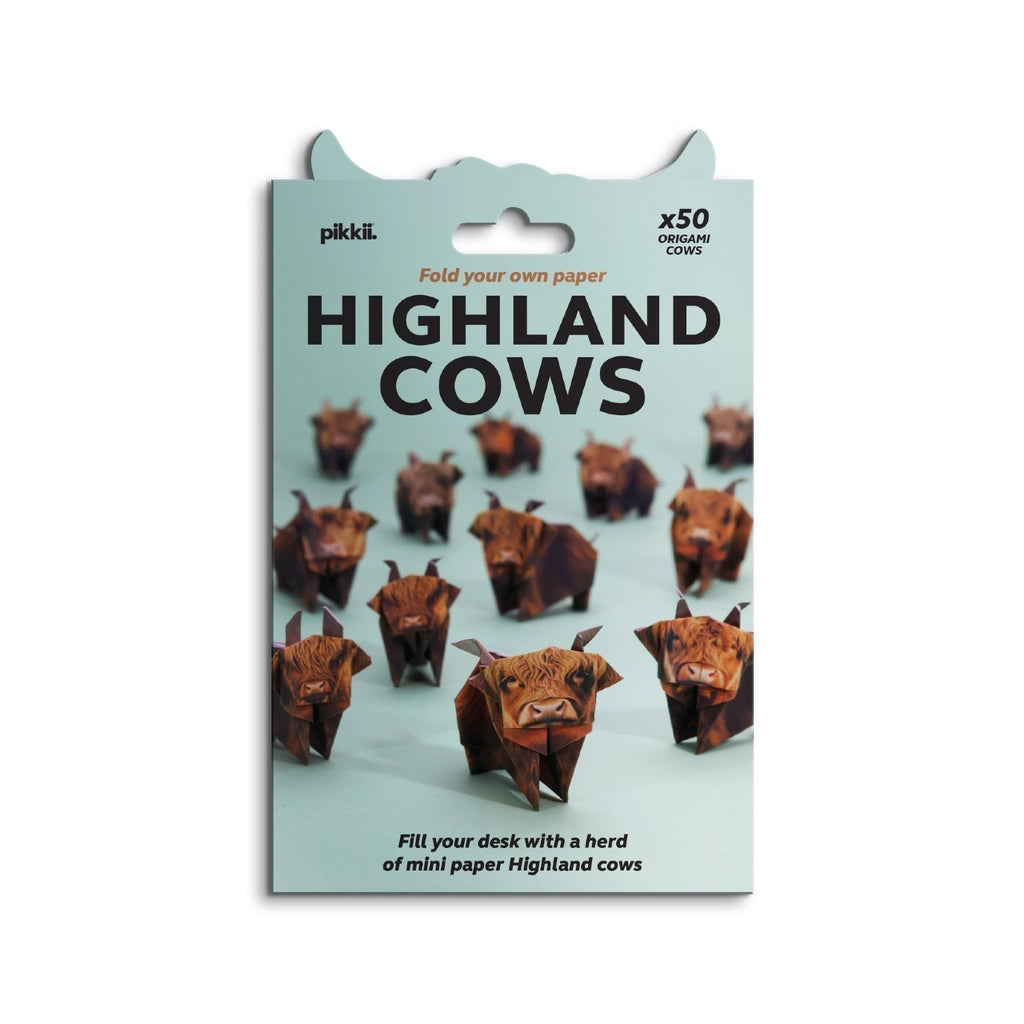 Paper Highland Cows Kit Pikkii Toys & Games - Crafts & Hobbies