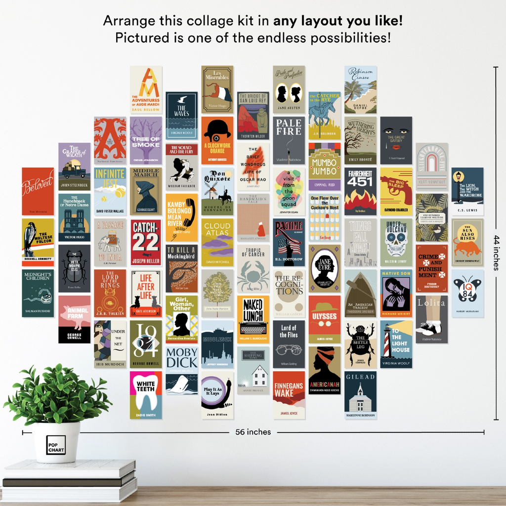 Notable Novels Collage Kit Pop Chart Home - Wall & Mantle - Artwork