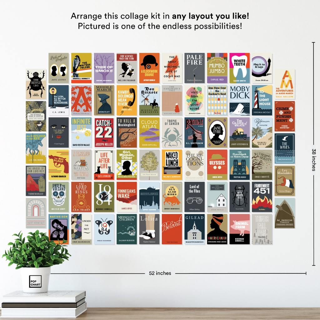 Notable Novels Collage Kit Pop Chart Home - Wall & Mantle - Artwork