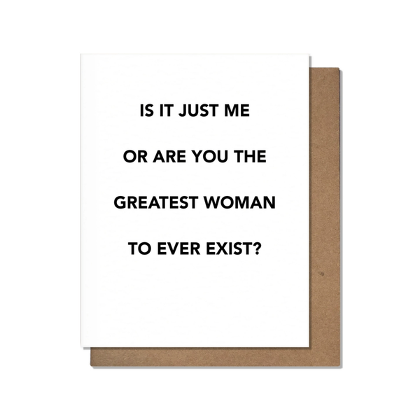 Greatest Woman Friendship Card Pretty Alright Goods Cards - Friendship