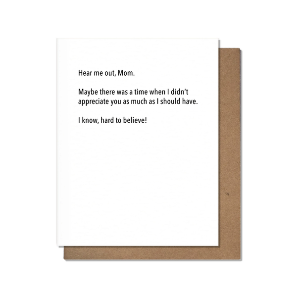 Hard To Believe Mother's Day Card Pretty Alright Goods Cards - Holiday - Mother's Day