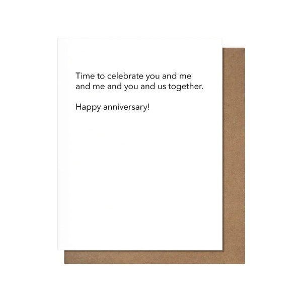 Us Together Anniversary Card Pretty Alright Goods Cards - Love - Anniversary