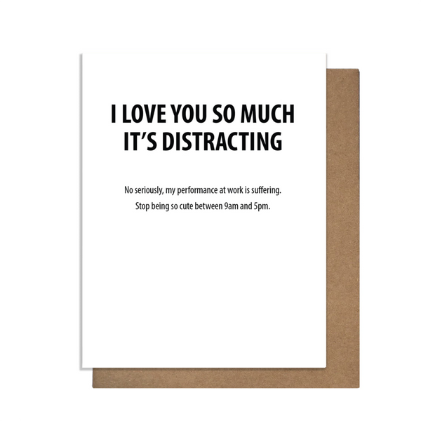 Distracting Funny Love Card Pretty Alright Goods Cards - Love