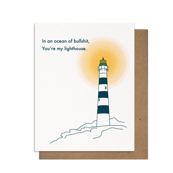 My Lighthouse Card Pretty Alright Goods Cards - Love