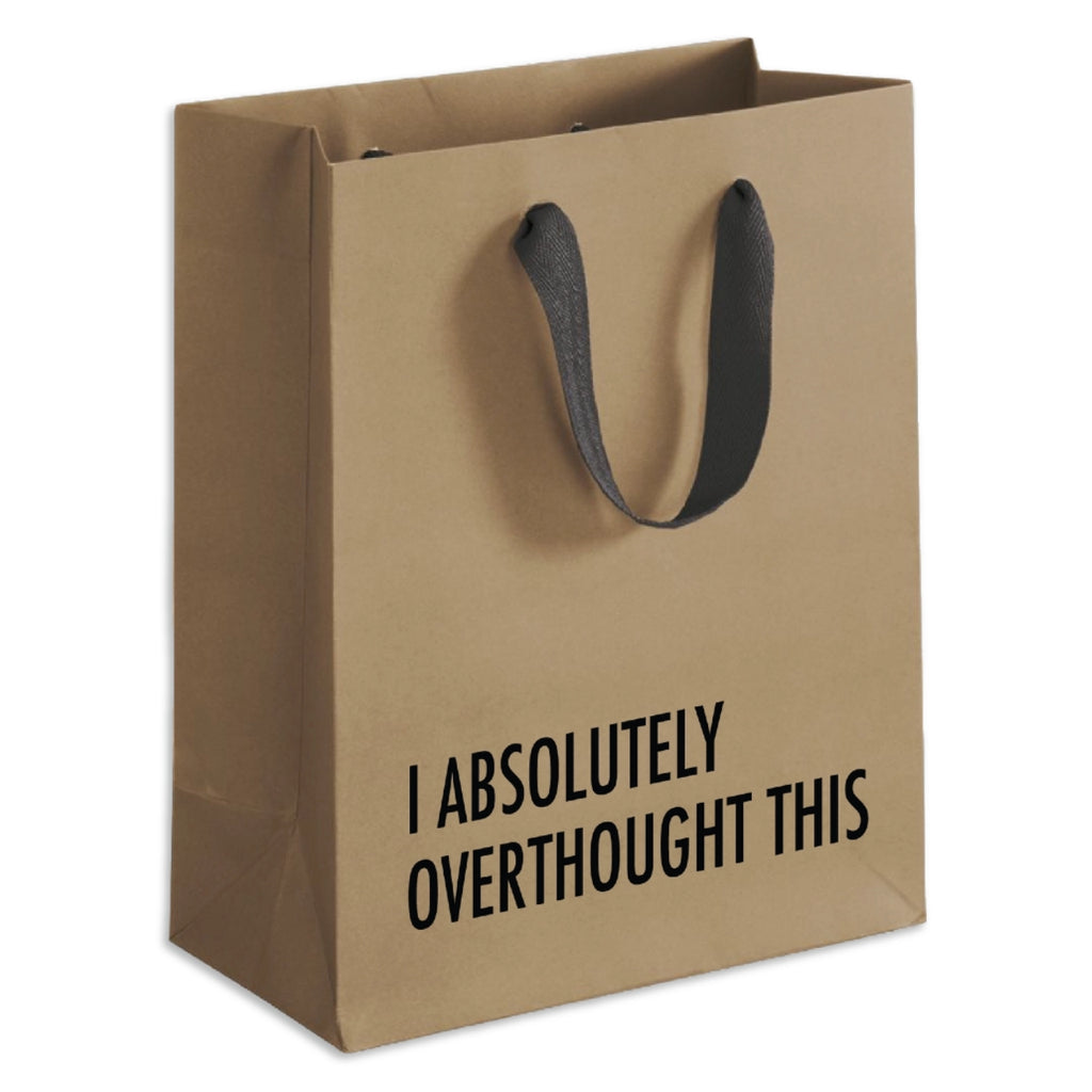 Overthought Medium Gift Bag Pretty Alright Goods Gift Wrap & Packaging - Gift Bags