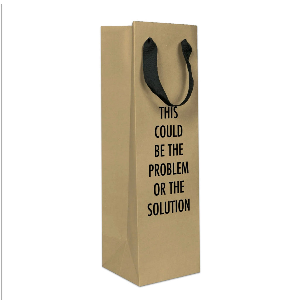 Solution Wine Gift Bag Pretty Alright Goods Gift Wrap & Packaging - Gift Bags