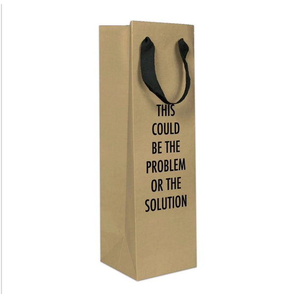 Solution Wine Gift Bag Pretty Alright Goods Gift Wrap & Packaging - Gift Bags