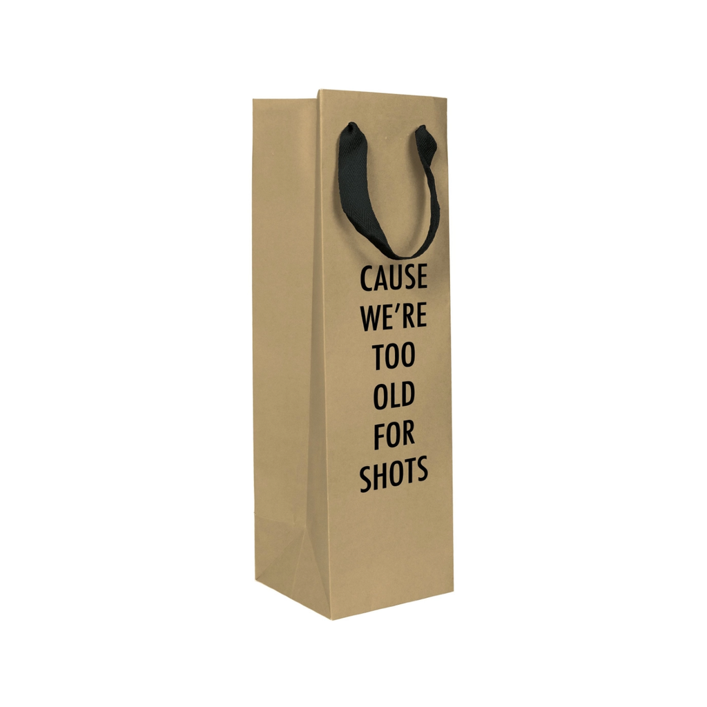 Too Old Wine Gift Bag Pretty Alright Goods Gift Wrap & Packaging - Gift Bags