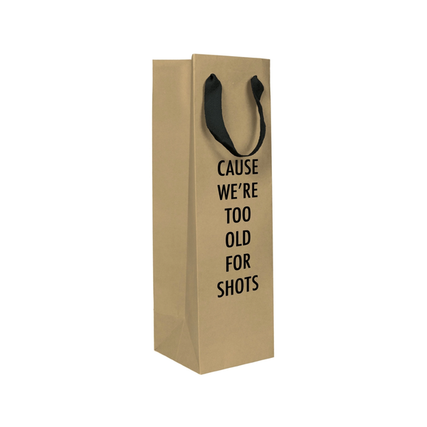 Too Old Wine Gift Bag Pretty Alright Goods Gift Wrap & Packaging - Gift Bags