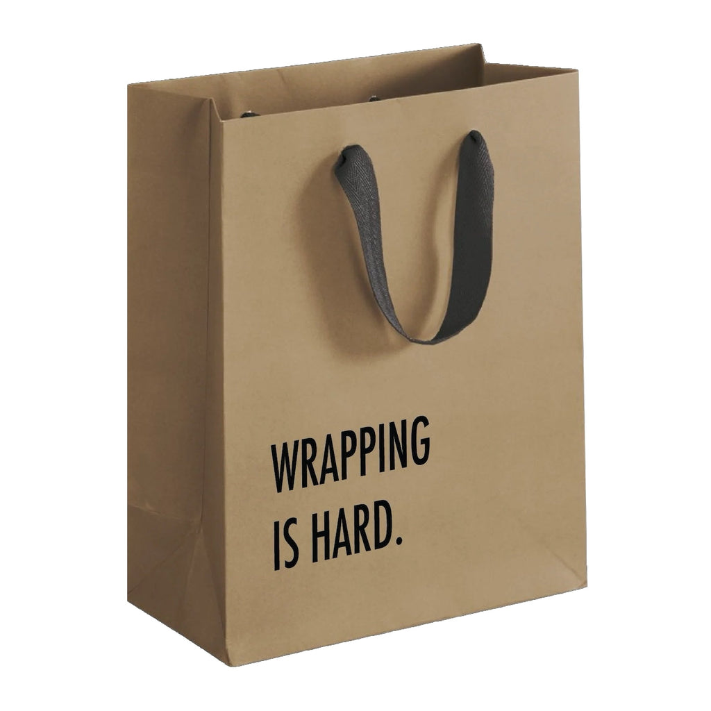 Wrapping Is Hard Gift Bag - Kraft Pretty Alright Goods Gift Wrap & Packaging - Gift Bags