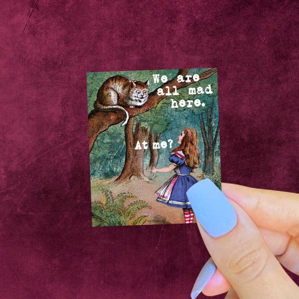 Are You Mad At Me Alice In Wonderland Sticker Pretty Toxic Stickers Impulse - Decorative Stickers