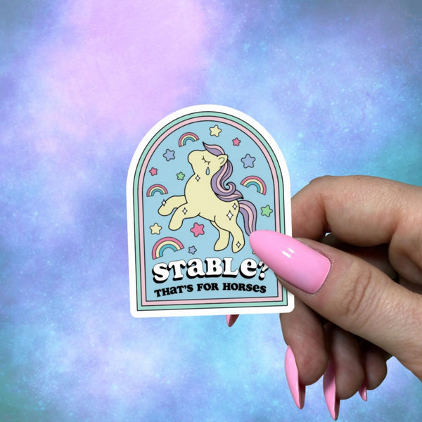 Stable That's For Horses Sticker Pretty Toxic Stickers Impulse - Decorative Stickers