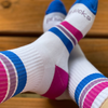 Bisexual Crew Socks - Unisex Pride Socks Apparel & Accessories - Socks - Adult - Unisex