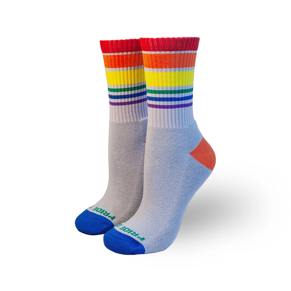 Legacy Rainbow Crew Socks - Unisex Pride Socks Apparel & Accessories - Socks - Adult - Unisex