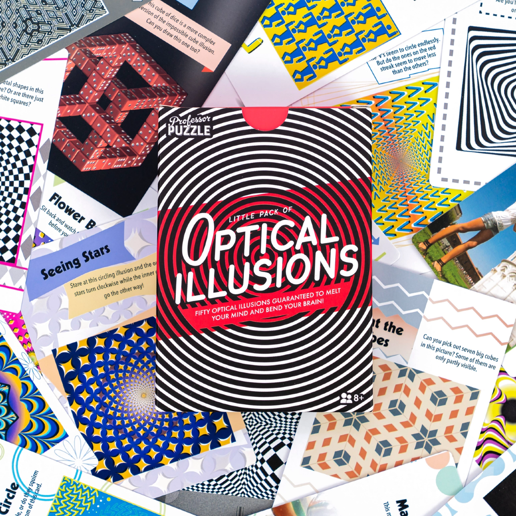 Optical Illusions Deck Professor Puzzle Books - Card Decks