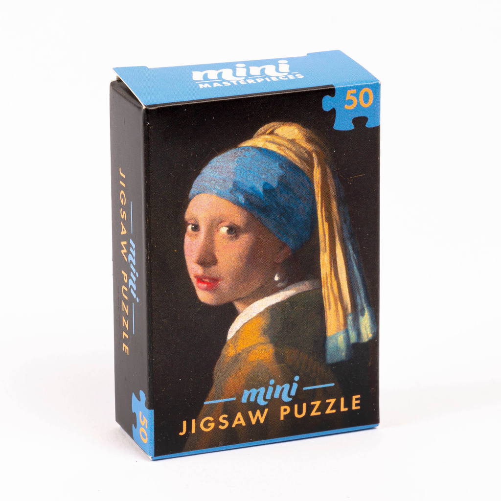 Girl With A Pearl Earring (Johannes Vermeer) Mini Masterpieces 50 Piece Individual Jigsaw Puzzles Professor Puzzle Toys & Games - Puzzles & Games - Jigsaw Puzzles