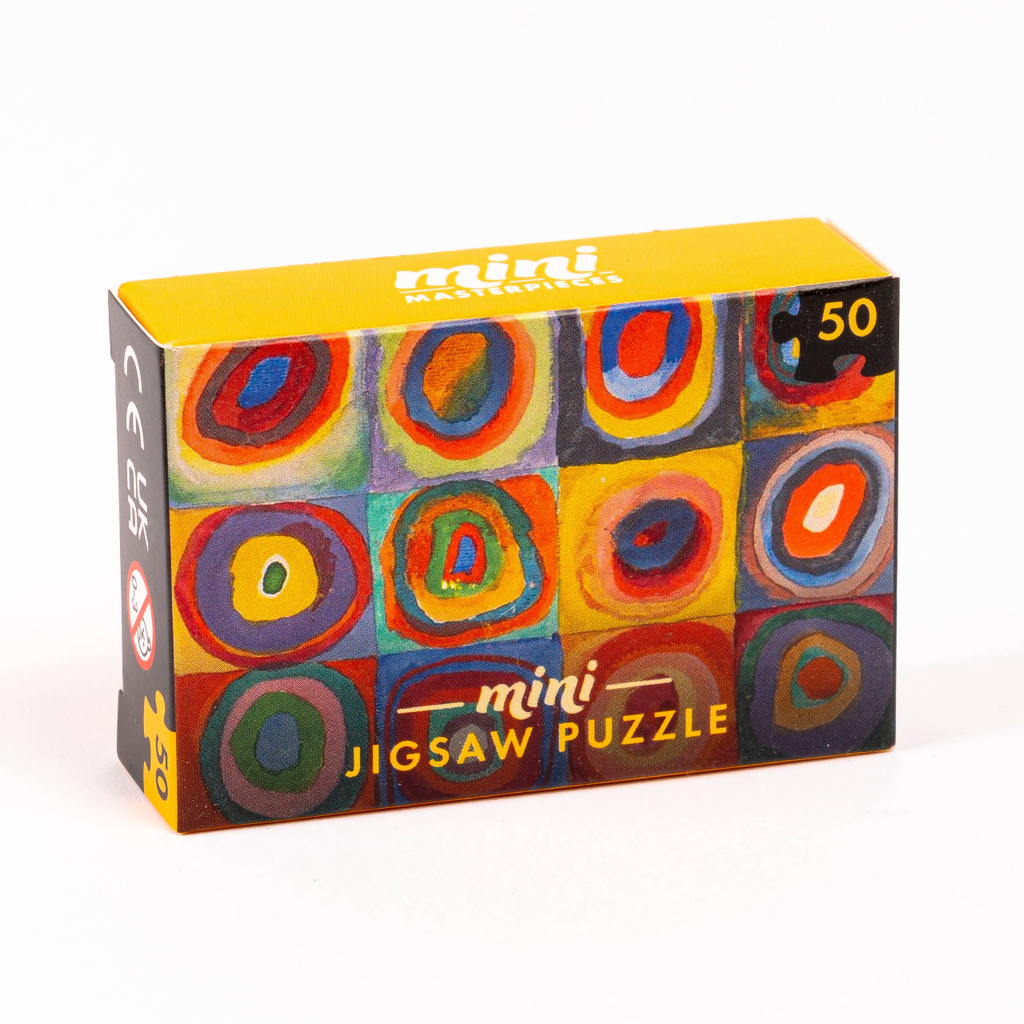 Squares With Concentric Circles (Wassily Kandinsky) Mini Masterpieces 50 Piece Individual Jigsaw Puzzles Professor Puzzle Toys & Games - Puzzles & Games - Jigsaw Puzzles