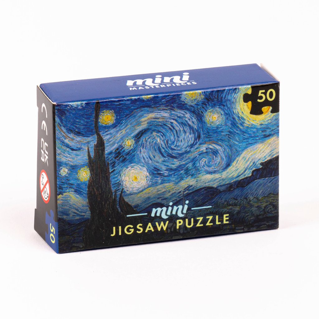 Starry Night (Vincent Van Gogh) Mini Masterpieces 50 Piece Individual Jigsaw Puzzles Professor Puzzle Toys & Games - Puzzles & Games - Jigsaw Puzzles