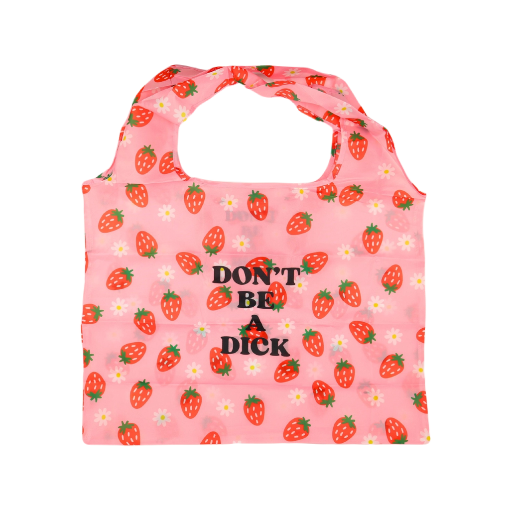 Don't Be A Dick Nylon Tote Bag Properly Improper Apparel & Accessories - Bags - Reusable Shoppers & Tote Bags