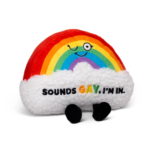 Rainbow Sounds Gay I'm In Plush Punchkins Toys & Games - Stuffed Animals & Plush Toys