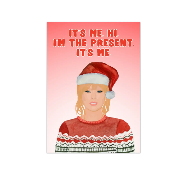Pop Star I'm The Present Christmas Card R Is For Robo Cards - Holiday - Christmas