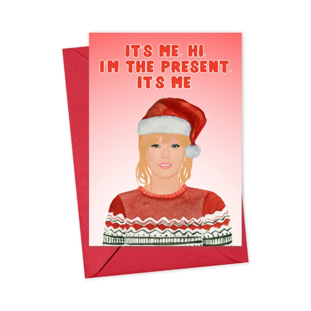 Pop Star I'm The Present Christmas Card R Is For Robo Cards - Holiday - Christmas