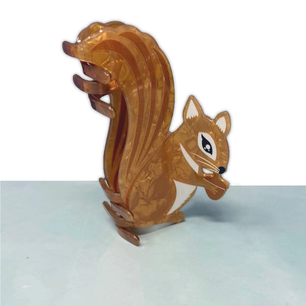 Squirrel Hair Claw Clip Rainbow Unicorn Birthday Surprise Apparel & Accessories - Hair Accessories - Hair Claws & Clips