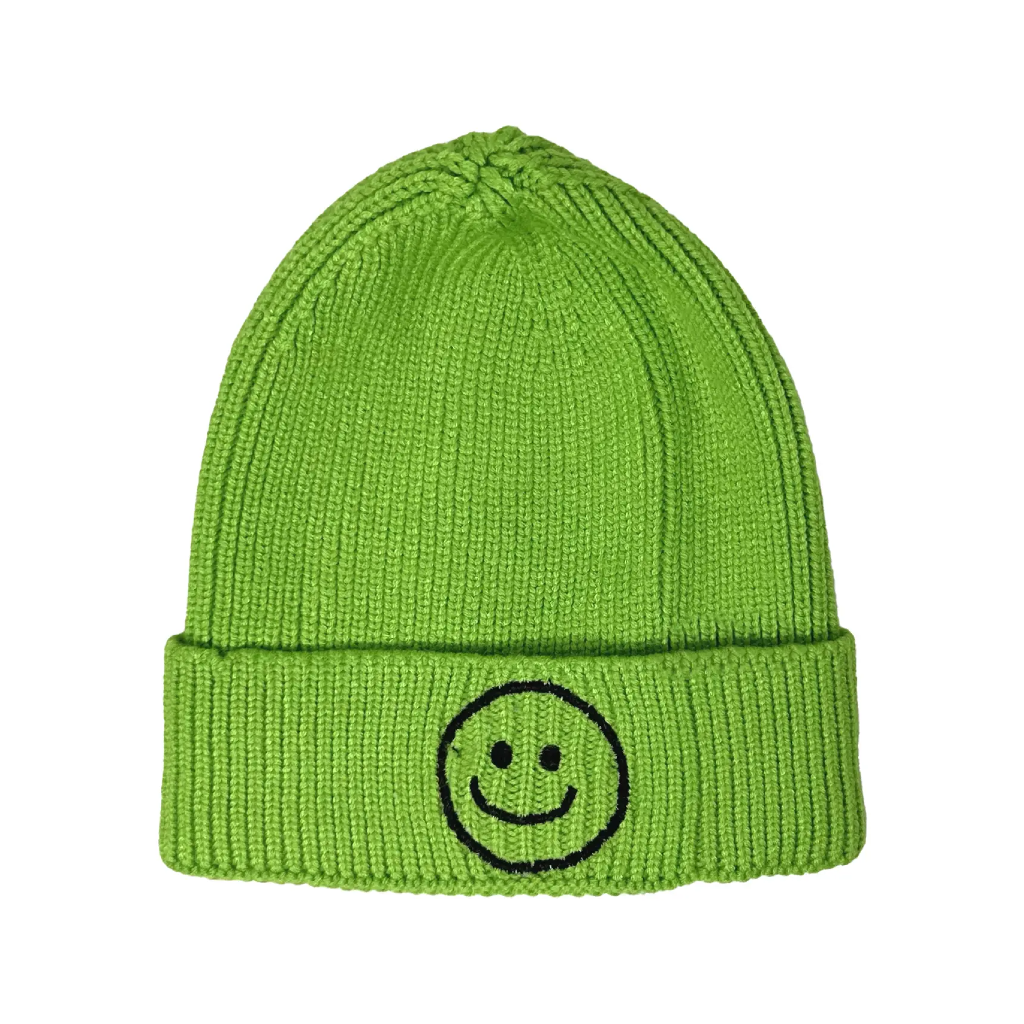 Green Smiley Beanie - Kids Rainbow Unicorn Birthday Surprise Apparel & Accessories - Winter - Kids - Hats