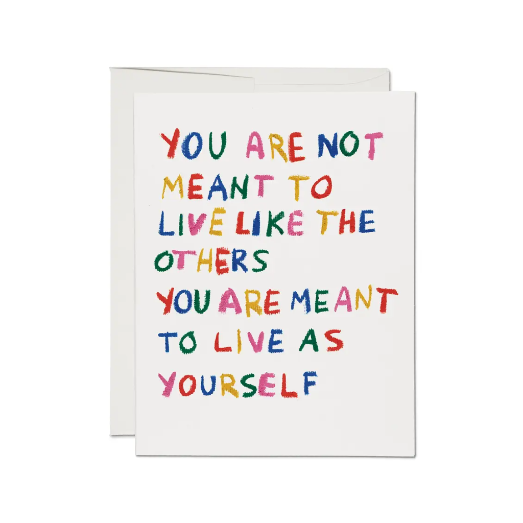 Be Yourself Blank Card Red Cap Cards Cards - Any Occasion