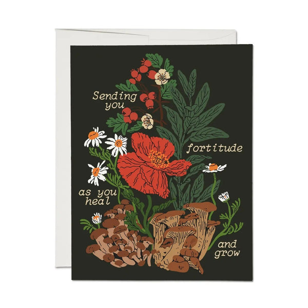 Fortitude Blank Card Red Cap Cards Cards - Any Occasion
