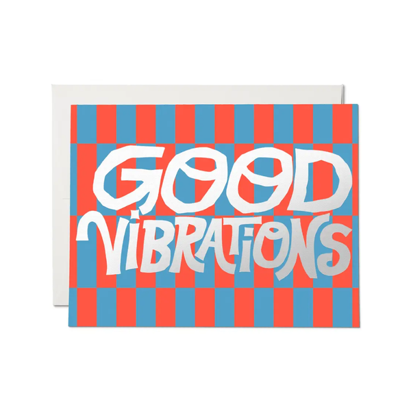 Good Vibrations Blank Card Red Cap Cards Cards - Any Occasion