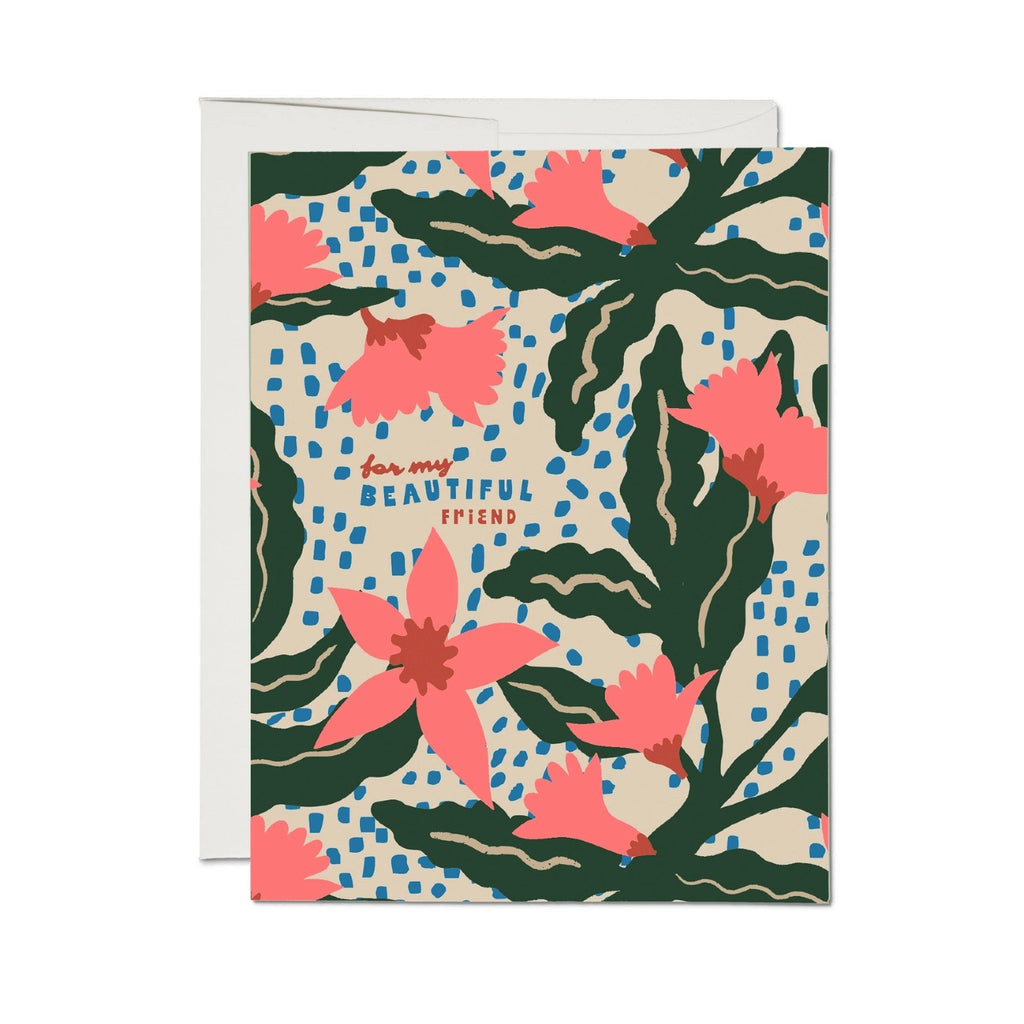 Pink Azalea Blank Card Red Cap Cards Cards - Any Occasion